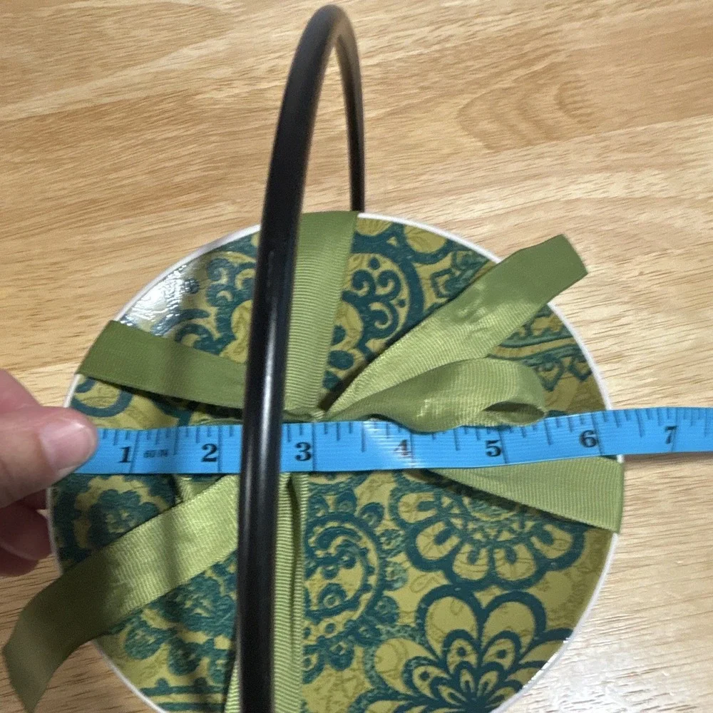 Signature Housewares ROOM Creative 7in Green Paisley Ceramic Plates Set of 6